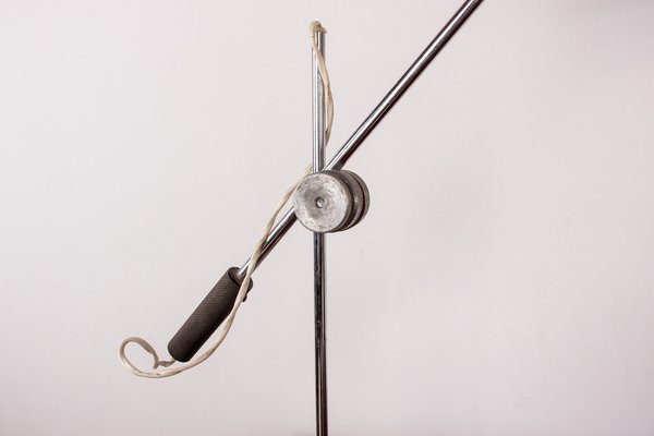 Desk Lamp in Chromed Metal by André Lavigne for Aluminor, 1960s-EMB-1730441