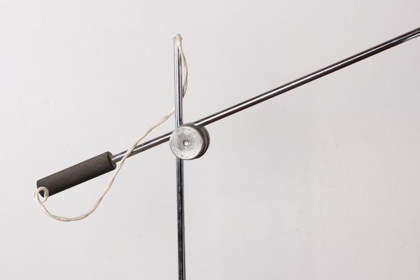 Desk Lamp in Chromed Metal by André Lavigne for Aluminor, 1960s-EMB-1730441