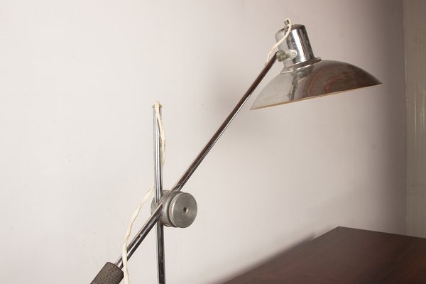 Desk Lamp in Chromed Metal by André Lavigne for Aluminor, 1960s-EMB-1730441