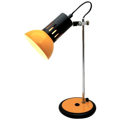 Desk Lamp in Yellow Metal and Chrome from Aluminor, France, 1970s-MJY-1148917