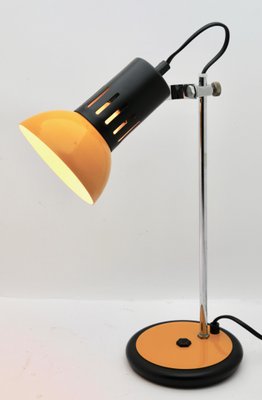 Desk Lamp in Yellow Metal and Chrome from Aluminor, France, 1970s-MJY-1148917