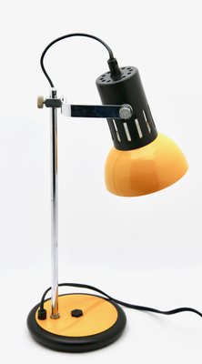 Desk Lamp in Yellow Metal and Chrome from Aluminor, France, 1970s-MJY-1148917