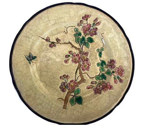 Dessert Plates with Japanese Enamel Decoration from Longwy, 1940s, Set of 12-EUT-1735367