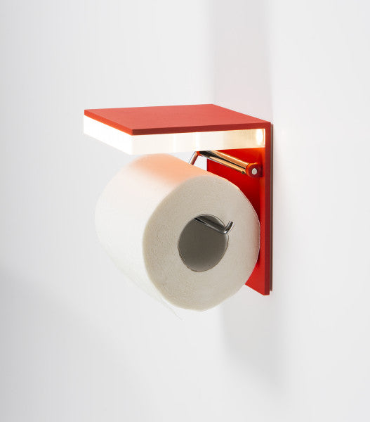 L-HOP 1 - PMMA wall lamp / toilet roll holder