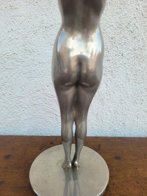 DH Chiparus, Art Deco Le Réveil Sculpture, 20th Century, Silver Plated Bronze-SYQ-2028850