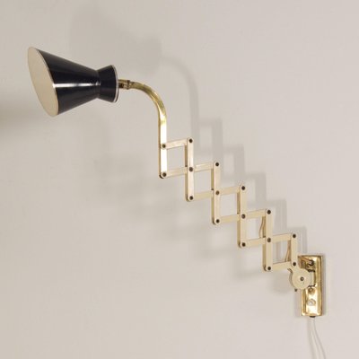 Diabolo Wall Scissor Lamp by Karl Lang for Sis Licht, 1950s-ZT-1824797