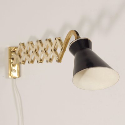 Diabolo Wall Scissor Lamp by Karl Lang for Sis Licht, 1950s-ZT-1824797