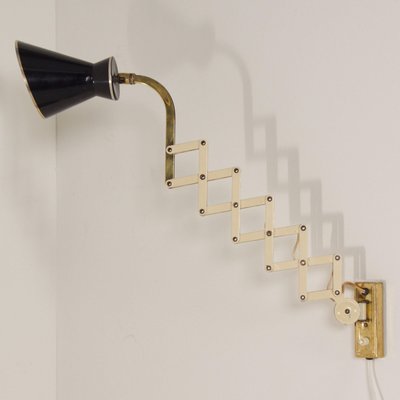 Diabolo Wall Scissor Lamp by Karl Lang for Sis Licht, 1950s-ZT-1824797