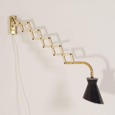 Diabolo Wall Scissor Lamp by Karl Lang for Sis Licht, 1950s-ZT-1824797