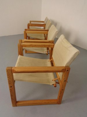 Diana Pine Wood Armchairs & Table by Karin Mobring for Ikea, 1970s, Set of 5-RDW-1817507