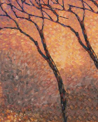 Diana Torje, Autumn Shadows, 2018, Acrylic on Canvas-CHG-915688