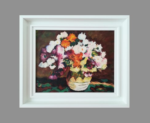 Diana Torje, Colored Flowers, 2018, Oil on Canvas-CHG-918145