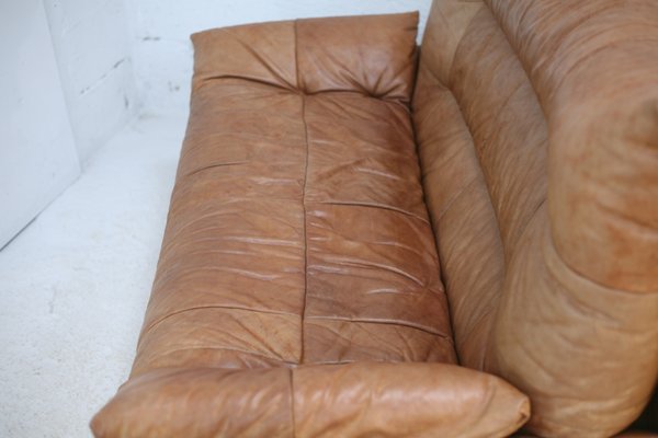 Dianthus Sofa in Leather by Michel Ducaroy for Ligne Roset, 1978-MAO-1361981