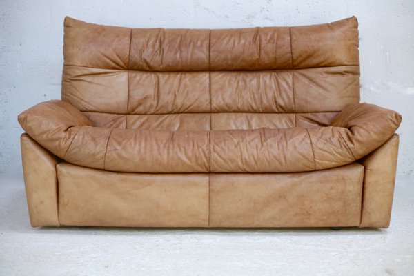 Dianthus Sofa in Leather by Michel Ducaroy for Ligne Roset, 1978-MAO-1361981