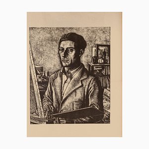 Diego Pettinelli, Self-Portrait, Lithograph on Paper, 1939-ZCI-827781