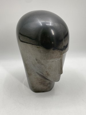 Dietrich Löwe, Head Sculpture, Glazed Ceramic, 1970s-CZ-1752498