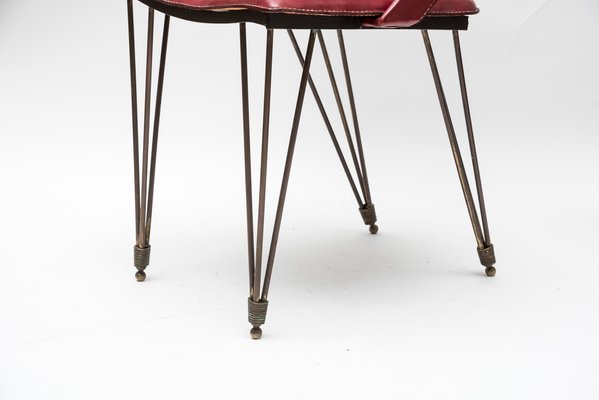 Dining Chair by Jacques Adnet, 1950s-VRR-594436