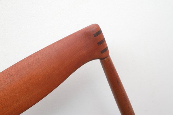 Dining Chair in Teak & Leather by H.W. Klein for Bramin, 1965-PF-1430882