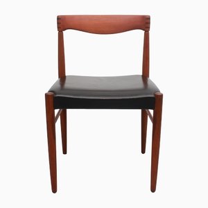 Dining Chair in Teak & Leather by H.W. Klein for Bramin, 1965-PF-1430882