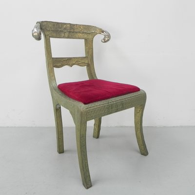 Dining Chair Upholstered with Stamped Tin-TL-1324892