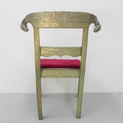 Dining Chair Upholstered with Stamped Tin-TL-1324892