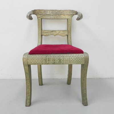 Dining Chair Upholstered with Stamped Tin-TL-1324892