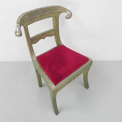 Dining Chair Upholstered with Stamped Tin-TL-1324892