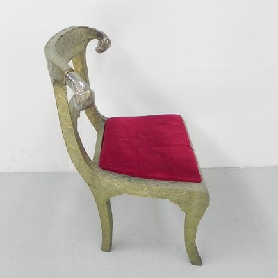 Dining Chair Upholstered with Stamped Tin-TL-1324892