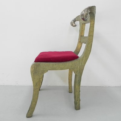 Dining Chair Upholstered with Stamped Tin-TL-1324892