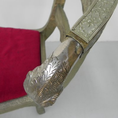 Dining Chair Upholstered with Stamped Tin-TL-1324892