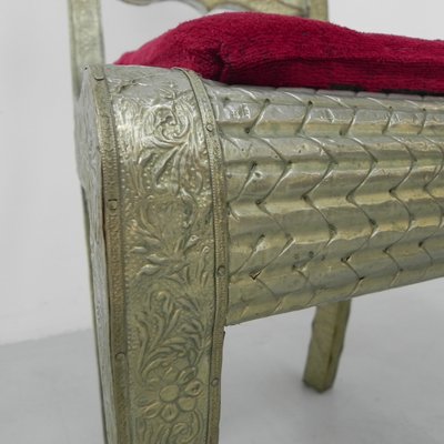 Dining Chair Upholstered with Stamped Tin-TL-1324892