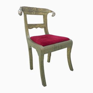 Dining Chair Upholstered with Stamped Tin-TL-1324892