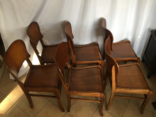 Dining Chairs, 1950s, Set of 6-WQQ-843794