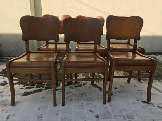 Dining Chairs, 1950s, Set of 6-WQQ-843794