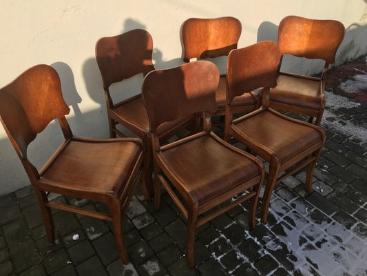 Dining Chairs, 1950s, Set of 6-WQQ-843794