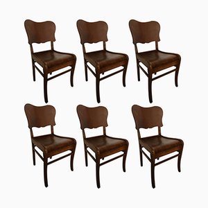 Dining Chairs, 1950s, Set of 6-WQQ-843794