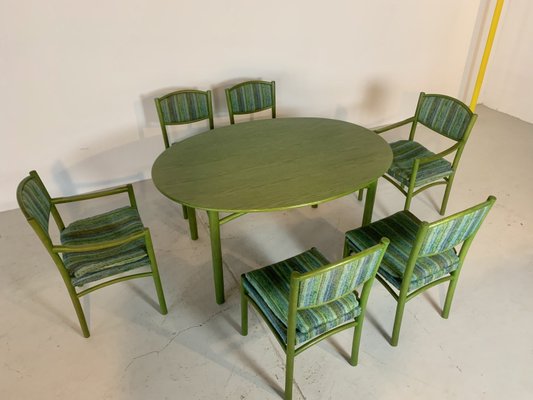 Dining Chairs, 1970s, Set of 7-WID-957908