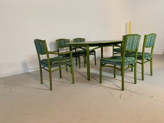 Dining Chairs, 1970s, Set of 7-WID-957908