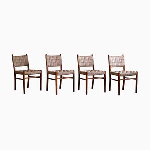 Dining Chairs attributed to Karl Schrøder for Fritz Hansen, 1930s, Set of 4-MXF-1719767