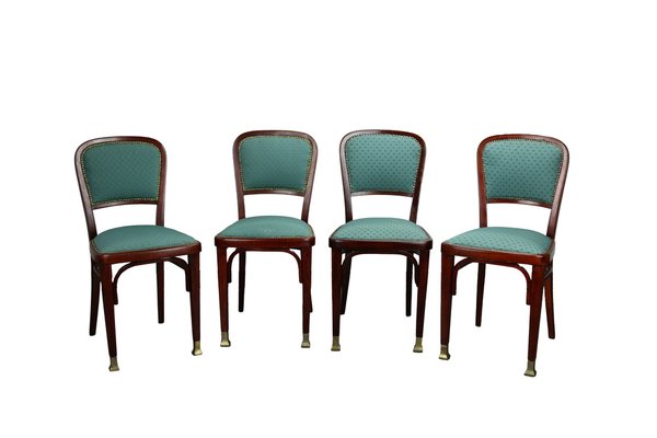 Dining Chairs attributed to Marcel Kammerer for Thonet, 1910, Set of 4-YZB-1822656