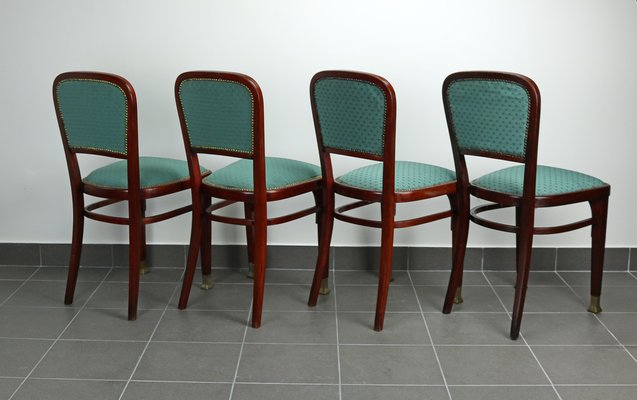 Dining Chairs attributed to Marcel Kammerer for Thonet, 1910, Set of 4-YZB-1822656