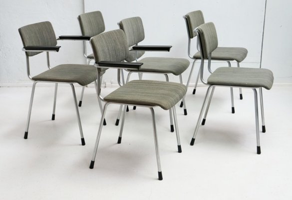 Dining Chairs by A. R. Cordemeijer for Gispen, Netherlands, 1950s, Set of 6-QFD-1364424