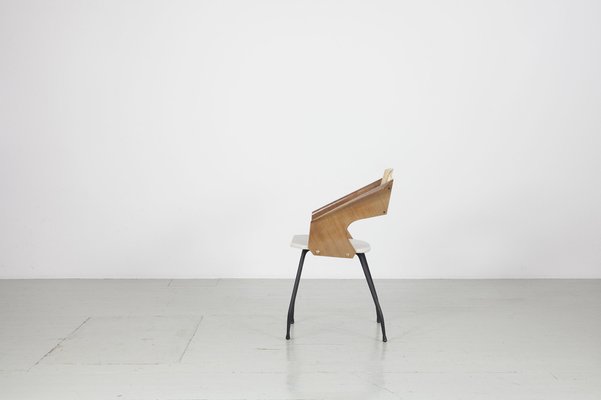 Dining Chairs by Carlo Ratti for Industria Legni Curvati, Milan, 1950s, Set of 6-AA-1703170