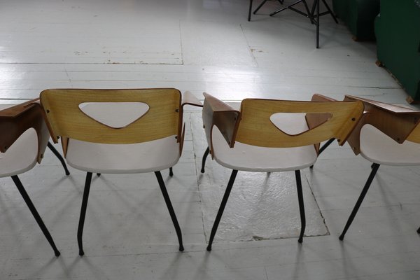 Dining Chairs by Carlo Ratti for Industria Legni Curvati, Milan, 1950s, Set of 6-AA-1703170