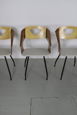 Dining Chairs by Carlo Ratti for Industria Legni Curvati, Milan, 1950s, Set of 6-AA-1703170