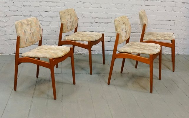 Dining Chairs by Erik Buch for Ørum Møbelfabrik, 1960s, Set of 4-QFD-550200