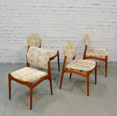 Dining Chairs by Erik Buch for Ørum Møbelfabrik, 1960s, Set of 4-QFD-550200