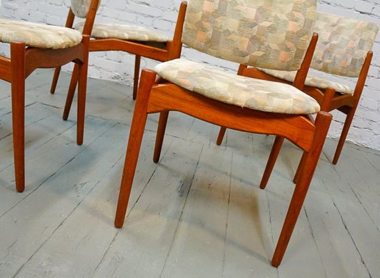 Dining Chairs by Erik Buch for Ørum Møbelfabrik, 1960s, Set of 4-QFD-550200