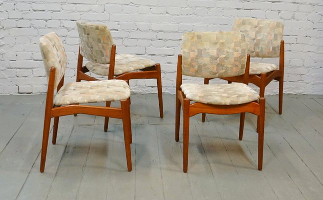 Dining Chairs by Erik Buch for Ørum Møbelfabrik, 1960s, Set of 4-QFD-550200