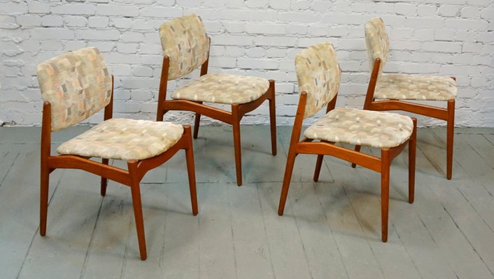 Dining Chairs by Erik Buch for Ørum Møbelfabrik, 1960s, Set of 4-QFD-550200